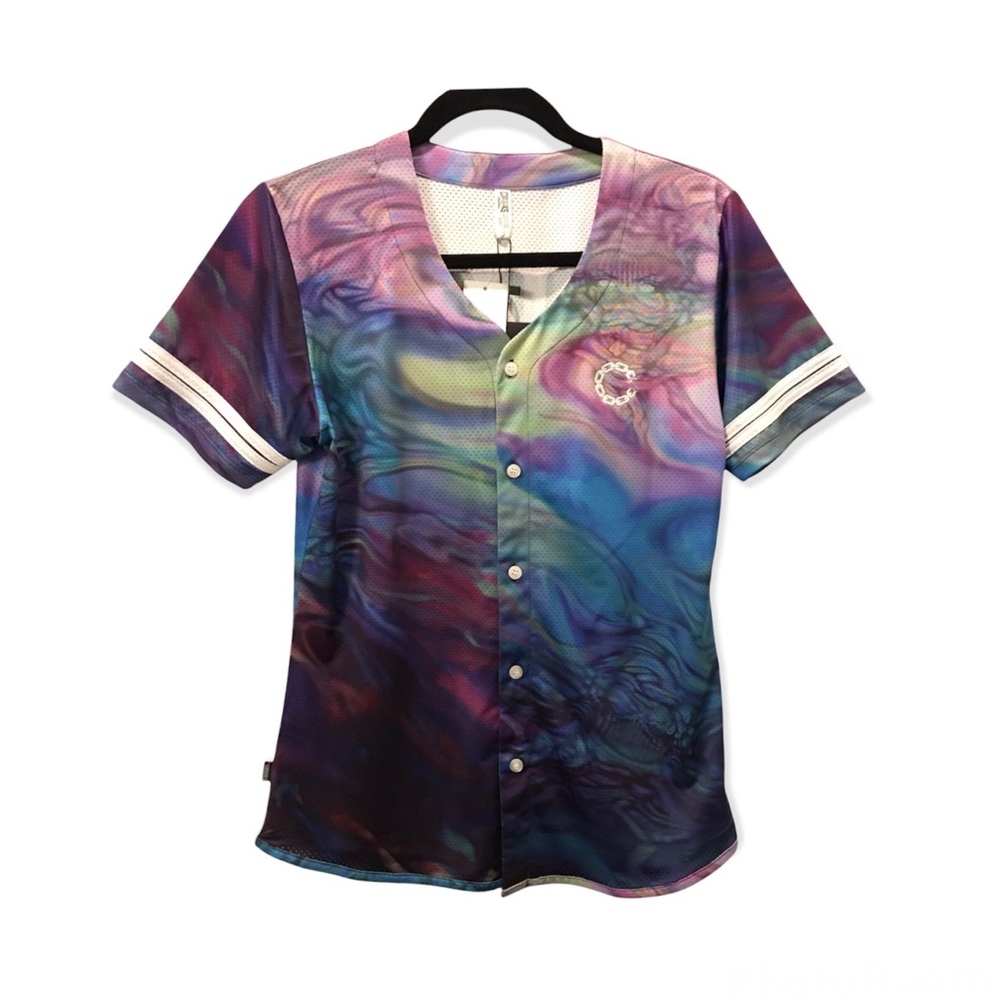 Crooks & Castles Euphoria Mesh Baseball Jersey Small